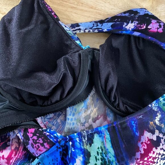 Magicsuit Boa Taylor Tankini Swim Top Size 8 Multicolored Print SW-1895 - Picture 6 of 7